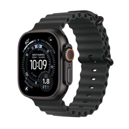 Rent to own Apple Watch Ultra 3 (GPS+Cellular) 49mm Black Titanium Case with Black Ocean Band - Black - (2025)