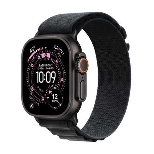 Rent to own Apple Watch Ultra 3 (GPS+Cellular) 49mm Black Titanium Case with Black Alpine Loop - Small - Black - (2025)