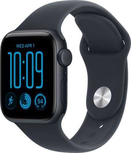 Rent to own Apple Watch SE 3 (GPS + Cellular) 40mm Aluminum Case with Navy Blue Sport Band - S/M - Midnight - (2026)