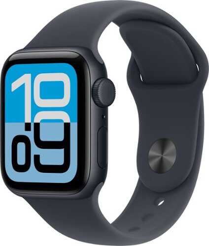 Rent to own Apple Watch SE 3 (GPS+Cellular) 40mm Aluminum Case with Midnight Sport Band - S/M - Midnight (AT&T) - (2025)