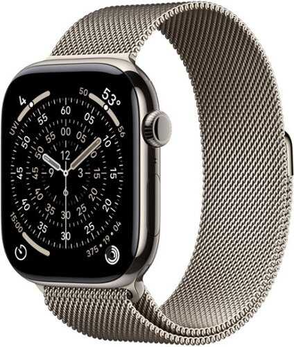 Rent to own Apple Watch Series 11 (GPS+Cellular) 46mm Titanium Case with Natural Milanese Loop - M/L - Natural (AT&T) - (2025)