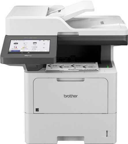 Rent to own Brother - MFC-L6810DW Wireless Black-and-White All-in-One Laser Printer - White/Gray