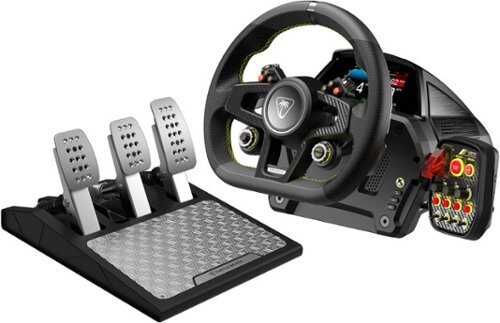 Rent to own Turtle Beach VelocityOne Race Wheel & Pedal System for Xbox Series X|S, Windows PCs – Force Feedback, & Three Pedals - Black