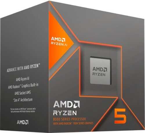 Rent to own AMD - Ryzen 5 8600G 6-core - 12-thread – 4.3 GHz (5.0 GHz Max Boost) Socket AM5 Unlocked Desktop Processor