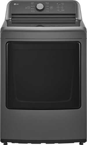 Rent to own LG - 7.3 Cu. Ft. Gas Dryer with Sensor Dry - Monochrome Grey