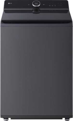 Rent To Own - LG - 5.5 Cu. Ft. High Efficiency Smart Top Load Washer with EasyUnload - Matte Black