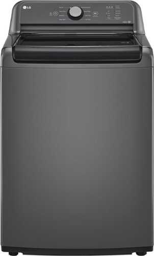 Rent To Own - LG - 4.1 Cu. Ft. High-Efficiency Top Load Washer with TurboDrum Technology - Monochrome Grey
