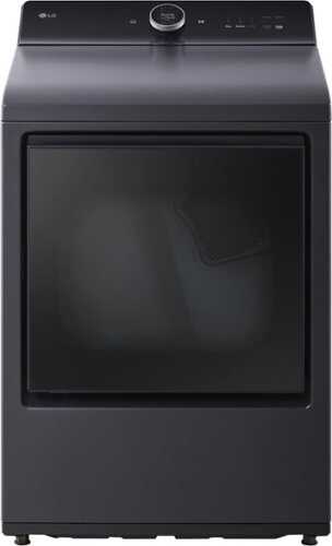 Rent To Own - LG - 7.3 Cu. Ft. Smart Electric Dryer with Steam and EasyLoad Door - Matte Black