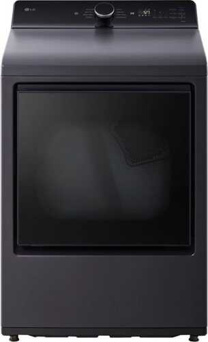 Rent to own LG - 7.3 Cu. Ft. Smart Electric Dryer with EasyLoad Door - Matte Black