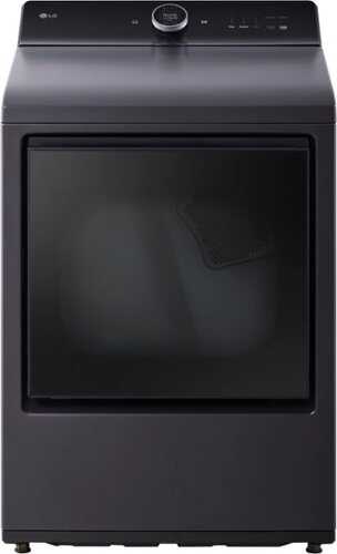 Rent To Own - LG - 7.3 Cu. Ft. Smart Gas Dryer with Steam and EasyLoad Door - Matte Black