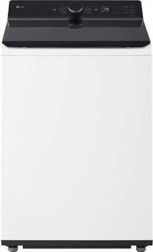 Rent to own LG - 5.5 Cu. Ft. High Efficiency Smart Top Load Washer with EasyUnload - Alpine White