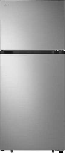 Rent To Own - LG - 17.5 Cu. Ft. Top-Freezer Refrigerator with Reversible Doors - Stainless Steel