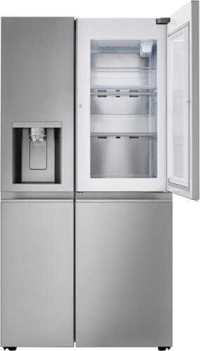 Rent to own LG - 27.12 Cu. Ft. Door-in-Door Side-by-Side Refrigerator with Dual Ice Maker - Stainless Steel