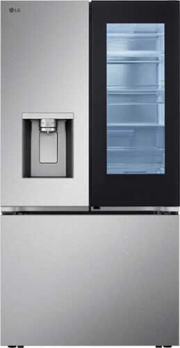 Rent to own LG - 30.7 Cu. Ft. French Door Standard-Depth Smart Refrigerator with InstaView - Stainless Steel
