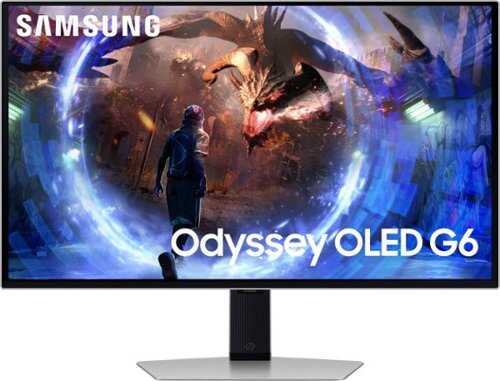 Rent to own Samsung - 27" Odyssey OLED G6 (G60SD) QHD 360Hz 0.03ms FreeSync Premium Pro Gaming Monitor with HDR - Silver