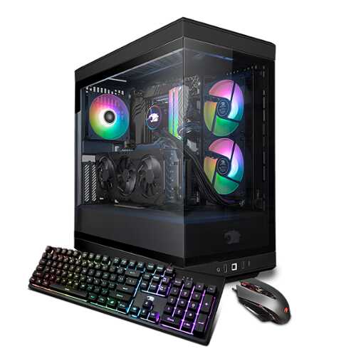 Rent To Own - iBUYPOWER Y40 Black Gaming Desktop PC - AMD Ryzen 7 7700X - GeForce RTX 4070 Ti Super 16GB - 32GB DDR5 RAM - 2TB NVMe - Black