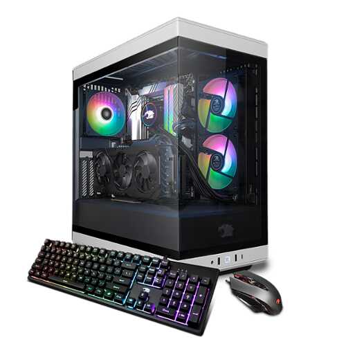 Rent To Own - iBUYPOWER Y40 White Gaming Desktop PC - Intel Core i7 14700F - GeForce RTX 4070 12GB - 32GB DDR5 RGB - 2TB NVMe - White