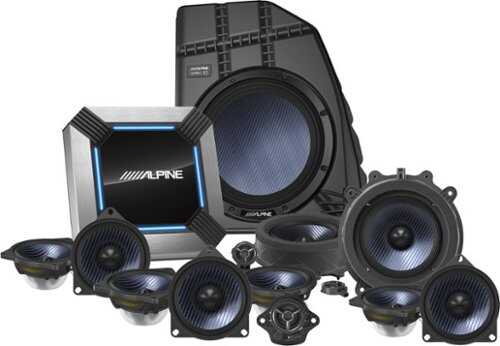 Rent to own Alpine - 13-Speaker Complete Sound System Upgrade for 2020-2021Tesla Model Y - Black