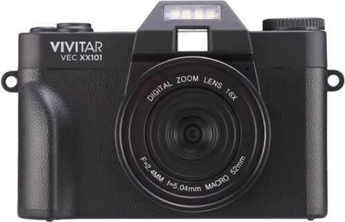 Rent To Own - Vivitar 4K Point and Shoot Digital Camera - Black
