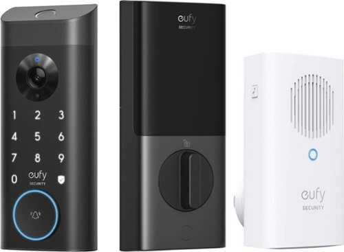 Rent to own eufy Security - Video Smart Lock E330 with Chime - Light Gray