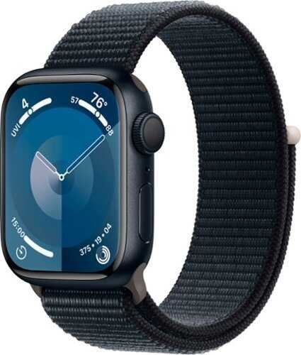 Rent to own Apple Watch Series 9 GPS 41mm Aluminum Case with Midnight Sport Loop - Midnight