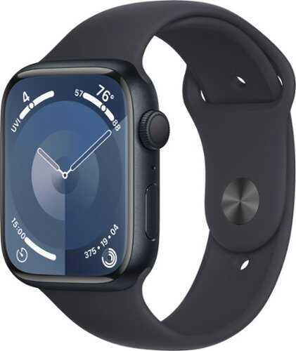 Rent to own Apple Watch Series 9 GPS 45mm Aluminum Case with Midnight Sport Band  (Small/Medium) - Midnight