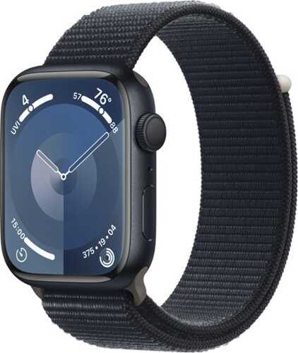 Rent to own Apple Watch Series 9 GPS 45mm Aluminum Case with Midnight Sport Loop - Midnight