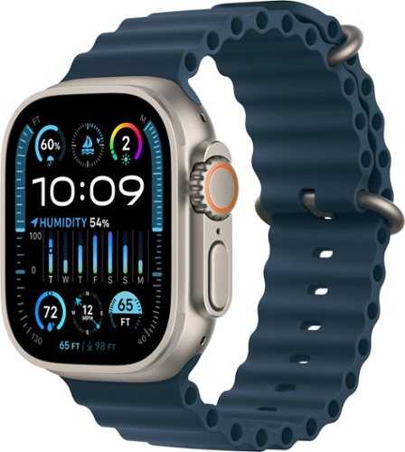 Rent to own Apple Watch Ultra 2 GPS + Cellular 49mm Titanium Case with Blue Ocean Band - Titanium (AT&T)