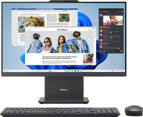 Rent to own Lenovo - IdeaCentre AIO 24" FHD IPS LCD All-In-One - Intel U300 - 8GB Memory - 256GB Solid State Drive - Gray
