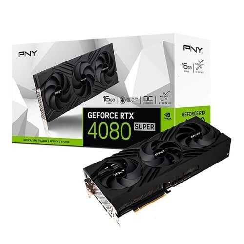 Rent to own PNY - GeForce RTX 4080 SUPER 16GB VERTO Overclocked Triple Fan Graphics Card DLSS 3 - Black