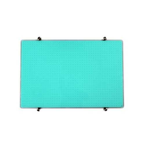 Rent to own Floortex Glass Magnetic Grid Board 30" x 40" Teal - Teal
