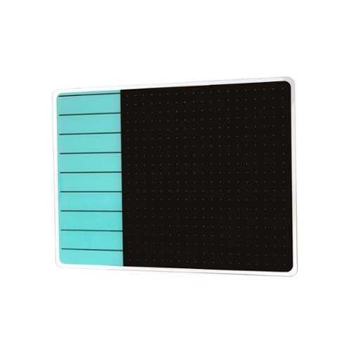 Rent to own Floortex Glass Magnetic Planning Board 17" x 23" in Teal & Black - Teal