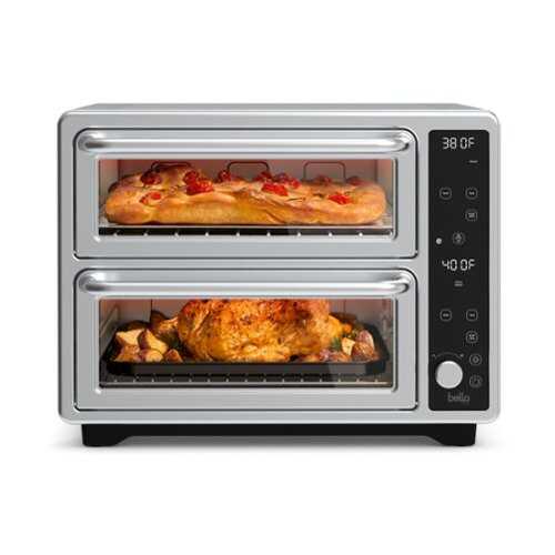 Rent to own Bella Pro Series - DoubleUp Oven with Probe Thermometer - Stainless Steel