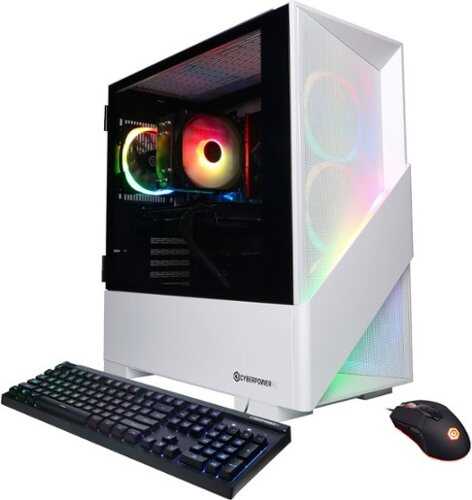 Rent To Own - CyberPowerPC - Gamer Master Gaming Desktop - AMD Ryzen 7 7700 - 16GB Memory - NVIDIA GeForce RTX 4060 Ti 8GB - 2TB SSD - White