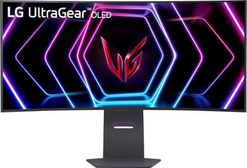 Rent To Own - LG - UltraGear 39" OLED Curved WQHD 240Hz 0.03ms FreeSync and NVIDIA G-SYNC Compatible Gaming Monitor with HDR10 - Black