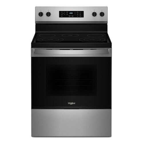 Rent to own Whirlpool - 5.3 Cu. Ft. Freestanding Electric Range with Cooktop Flexibility - Stainless Steel