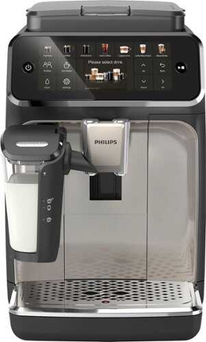 Rent To Own - Philips 4400 Series LatteGo - Black/Silver