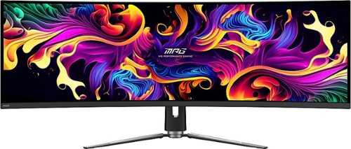 Rent to own MSI - MPG491CQPQDOLED 49" OLED Curved DQHD 144Hz 0.03ms FreeSyncPremium Gaming Monitor with HDR400 (DisplayPort, HDMI, USB) - Black