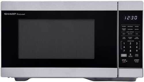 Rent to own Sharp 1.1 cu. ft. 1000W Smart Countertop Microwave Works with Alexa - Stainless - Stainless Steel