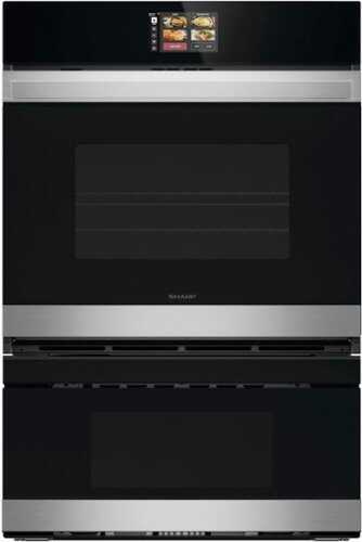 Rent to own Sharp - 30 In Smart Convection Wall Oven and Microwave Drawer Combination for Single Cutout with Alexa Compatibility - Black
