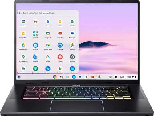 Rent to own Acer - Chromebook Plus 516 GE-16.0" WQXGA Laptop- Intel Core 5-8GB LPDDR4X-256GB PCIe Gen4 SSD(Protective Sleeve) - Obsidian Black