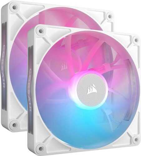Rent to own CORSAIR - iCUE LINK RX140 RGB 140mm PWM Computer Case Fan Starter Kit (2-pack) - White
