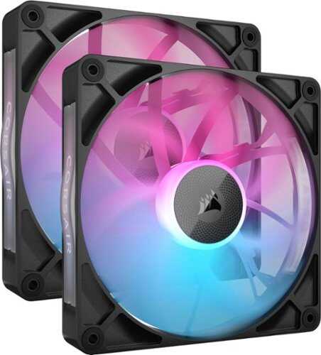 Rent to own CORSAIR - iCUE LINK RX140 RGB 140mm PWM Computer Case Fan Starter Kit (2-pack) - Black