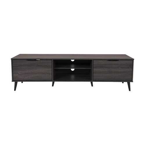 Rent to own CorLiving - Cole Collection TV Stand with Cabinets for Most TVs up to 85" - Dark Gray