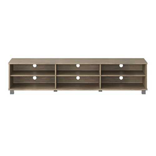 Rent to own CorLiving - Hollywood Collection TV Stand with Open Cabinets for Most TVs up to 85" - Brown