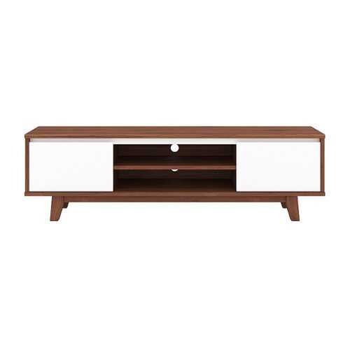 Rent to own CorLiving - Fort Worth TV Stand with Cabinets for Most TVs up to 68" - Dark Brown