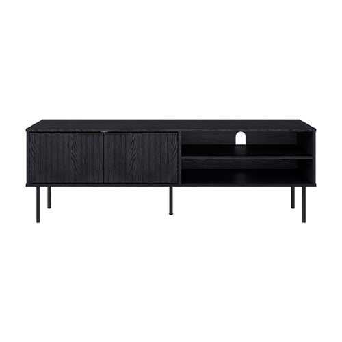 Rent to own CorLiving - Lysander Collection TV Stand with Cabinets for Most TV's up to 75" - Black