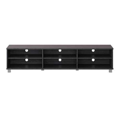 Rent to own CorLiving - Hollywood Collection TV Stand with Open Cabinets for Most TVs up to 85" - Gray