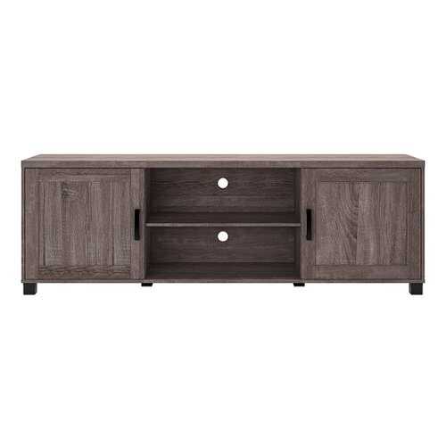 Rent to own CorLiving - Virlomi Collection TV Stand with Cabinets for Most TVs up to 85" - Brown