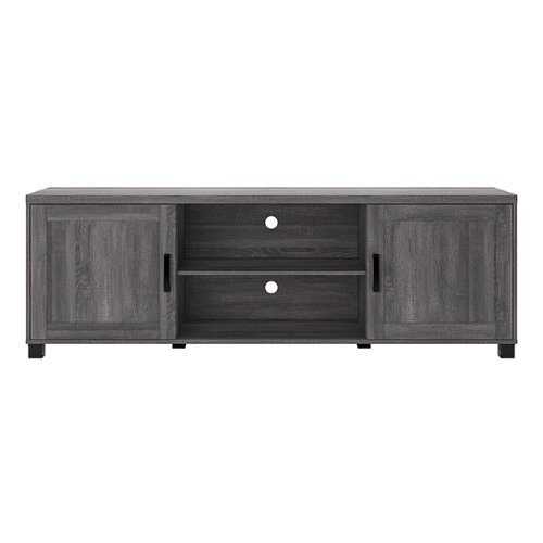 Rent to own CorLiving - Virlomi Collection TV Stand with Cabinets for Most TVs up to 85" - Dark Gray